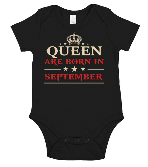 Queen Are Born in September Short Sleeve Baby One-Piece