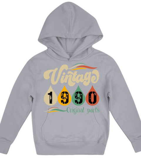 Vintage 1990 Original Parts Kids Hoodie