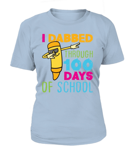 100 Days of School Dabbing Crayon Women's T-Shirt