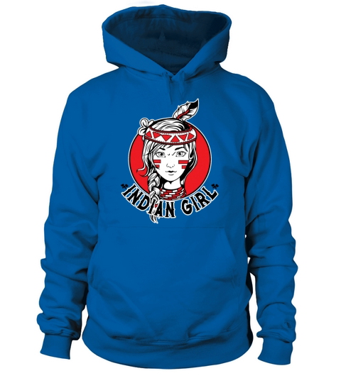 Indian Girl Warrior Skull Is Ready For Battle Men's Hoodie