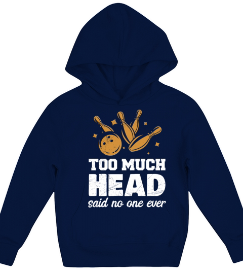 Bowling Pin Pun Funny Bowler Kids Hoodie