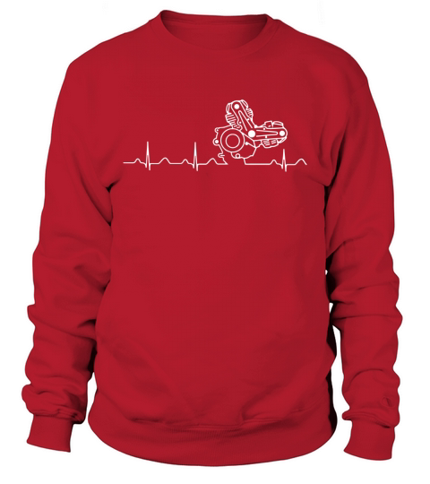 Ducati Heartbeat white Sweatshirt Unisex