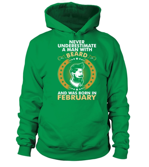 Beard Born In February Women's Hoodie