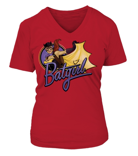 DC Comics Bombshells Batgirl Women's V-Neck T-shirt