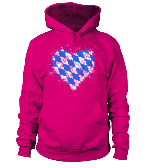 Heart Bavaria Flag Vintage Women's Hoodie