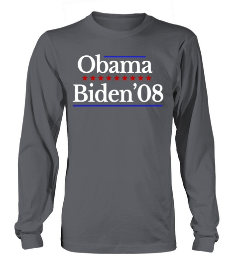 Barack Obama Joe Biden Election Vote 2008 Vintage Men's Long Sleeve