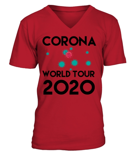 Corona world tour 2020 Men's V-Neck T-shirt