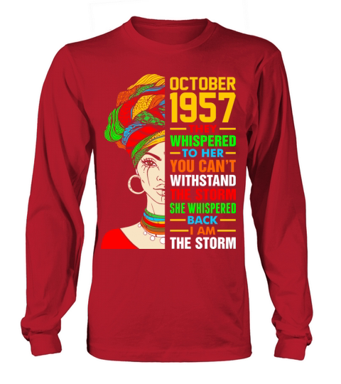 October 1957 The Storm Tshirt Women's Long Sleeve