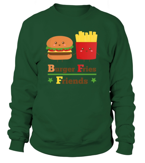burger and fries friends BFF Women's Sweatshirt