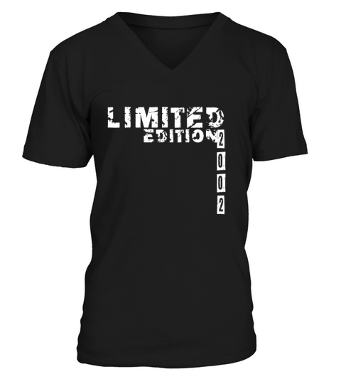 Limited Edition 2002 Birthday Boys Girl Men's V-Neck T-shirt