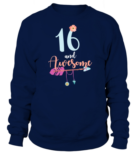 Official Teenager 16th Birthday Gift Girl Woman Women's Sweatshirt