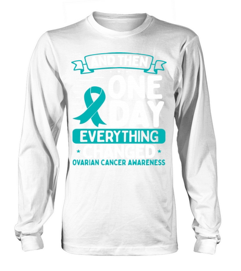 Ovarian Cancer Awareness Warrior Survivor Ribbon Women's Long Sleeve