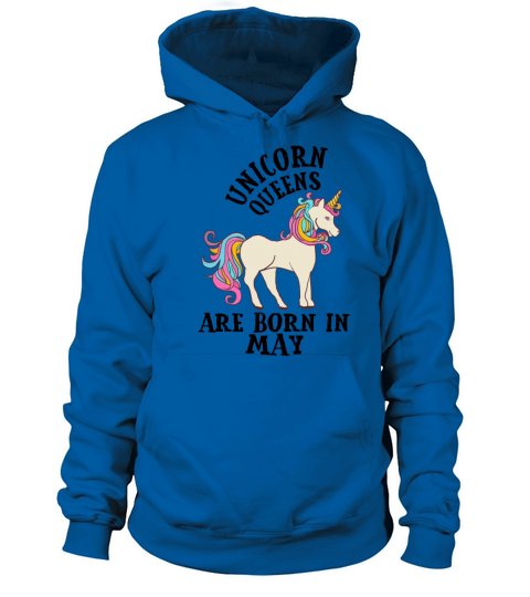 Unicorn Queens Are Born In May Birthday Gift Women's Hoodie