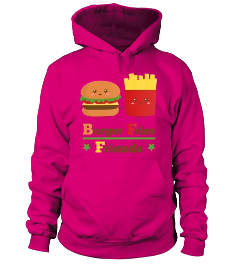 burger and fries friends BFF Women's Hoodie