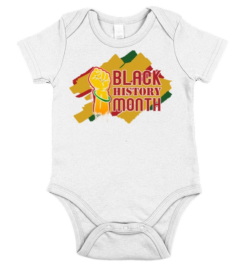 Black History Month 2 Short Sleeve Baby One-Piece