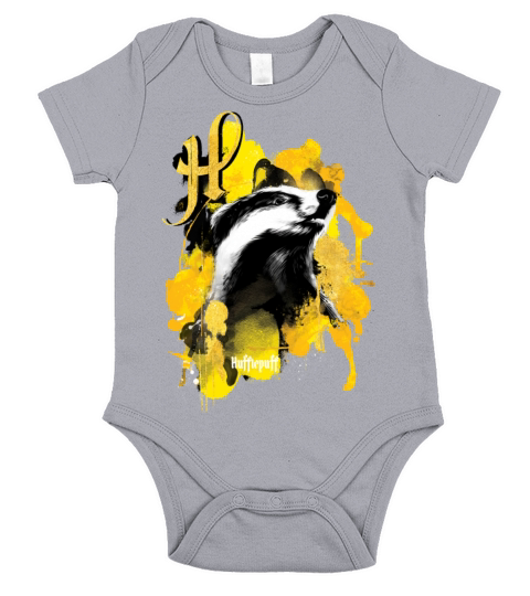 Harry Potter Hufflepuff Badger Short Sleeve Baby One-Piece