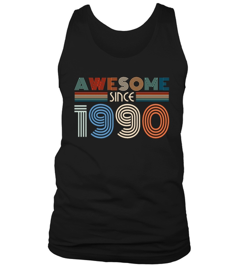 1990 Vintage born in Retro age Birthday gift idea Men's Tank Top