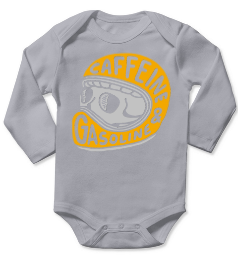 Caffeine and Gasoline Long Sleeve Baby One-Piece