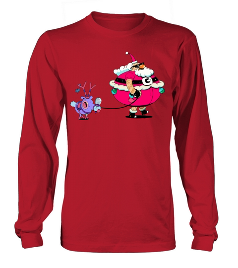 santa with deer Women's Long Sleeve