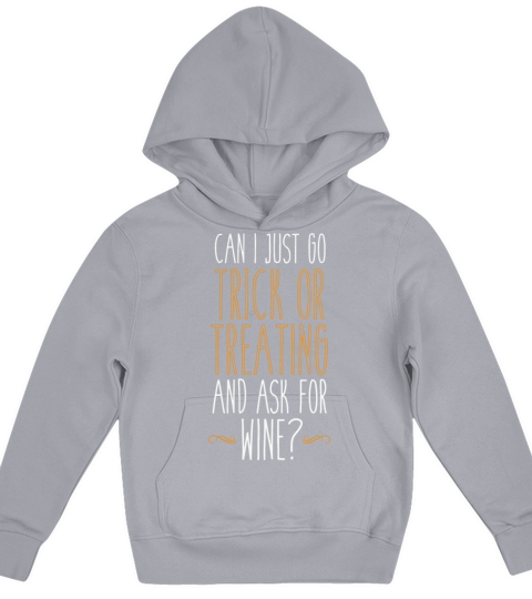 Trick or Treat For Wine Kids Hoodie