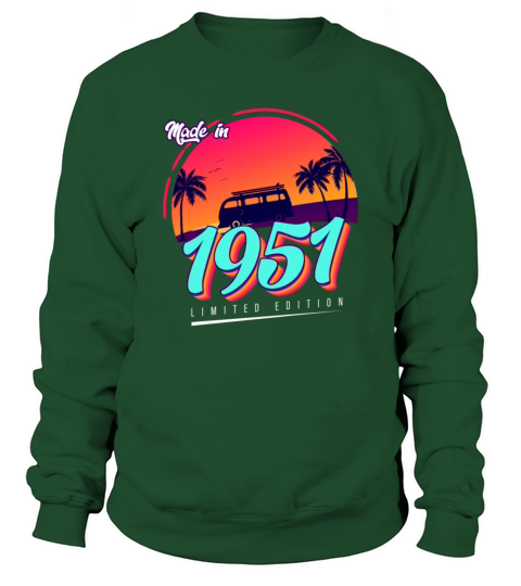 Vintage 1951 70th Birthday Est 1951 Women's Sweatshirt