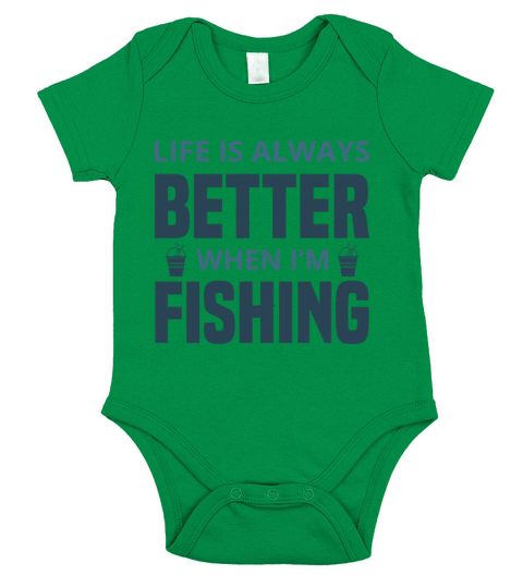 Funny design for fishermen and anglers Short Sleeve Baby One-Piece