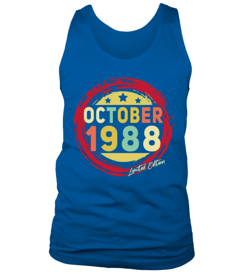 Born October 1988 Vintage Gift Men's Tank Top