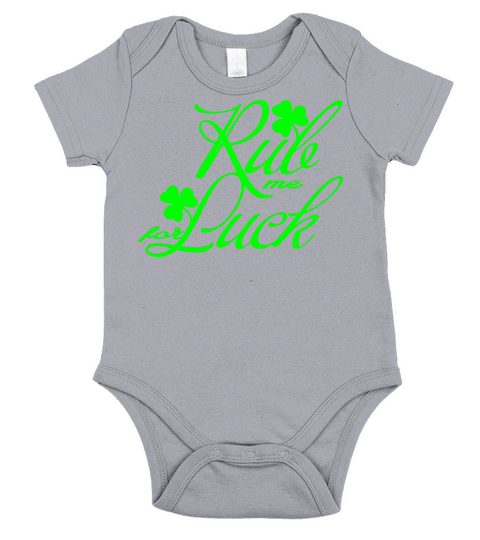 Rub me for luck Short Sleeve Baby One-Piece