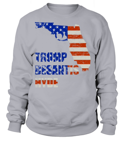 Trump Desantis Hyde Florida map gun vintage Women's Sweatshirt