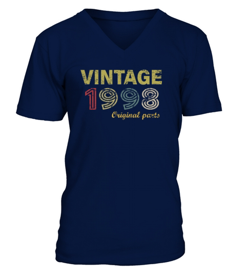 Vintage 1998 Original Parts 22nd Birthday Gifts Men's V-Neck T-shirt
