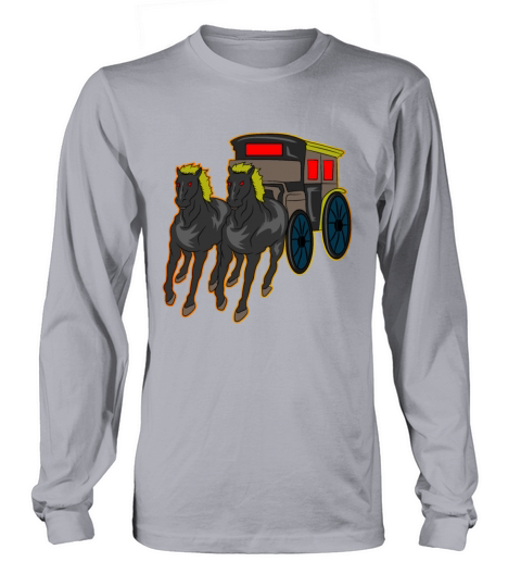 Horse-drawn carriage Halloween Long sleeved Unisex