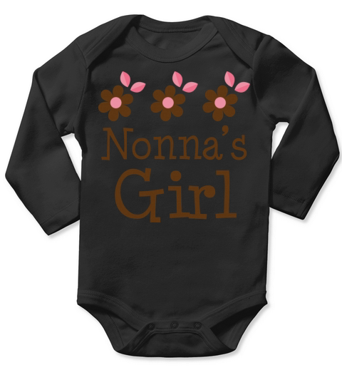 Nonnas Girl Long Sleeve Baby One-Piece