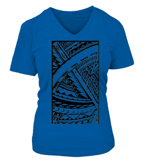 "Fili" Samoan Tribal art by Sku Women's V-Neck T-shirt