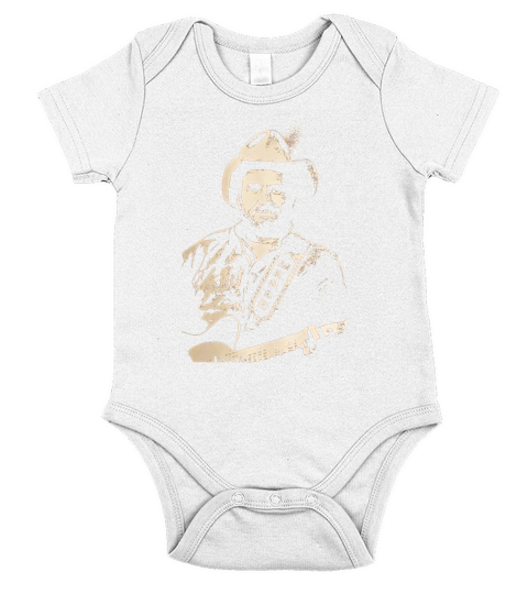 Merle Haggard Short Sleeve Baby One-Piece