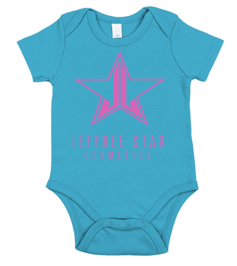 Jeffree Star Cosmetics - Pink on Black Short Sleeve Baby One-Piece