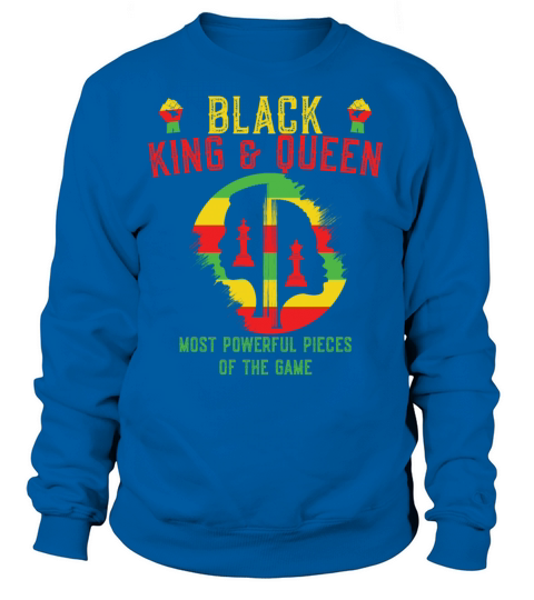 Black King and Queen Most Powerful Piece Women's Sweatshirt