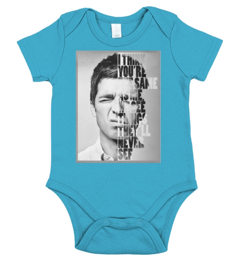 Noel Gallagher canvas portrait - Baby Onesie Short Sleeve Baby One-Piece