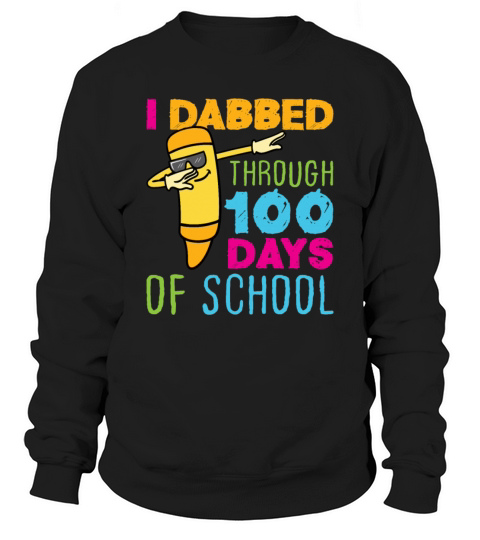 100 Days of School Dabbing Crayon Men's Sweatshirt