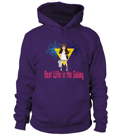 Best Wife in the Galaxy Universe Cosmos on the Women's Hoodie