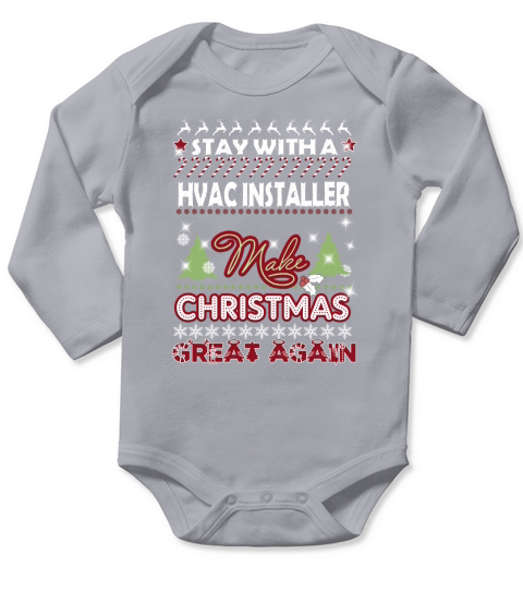 HVAC INSTALLER Christmas Long Sleeve Baby One-Piece