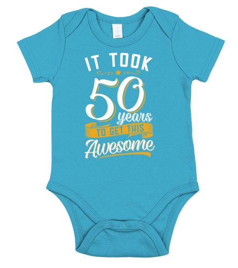 Awesome 50th birthday tshirt and gift Short Sleeve Baby One-Piece