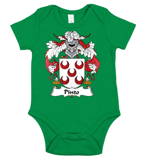 Pinto Family Crest Portuguese Family Crests Short Sleeve Baby One-Piece