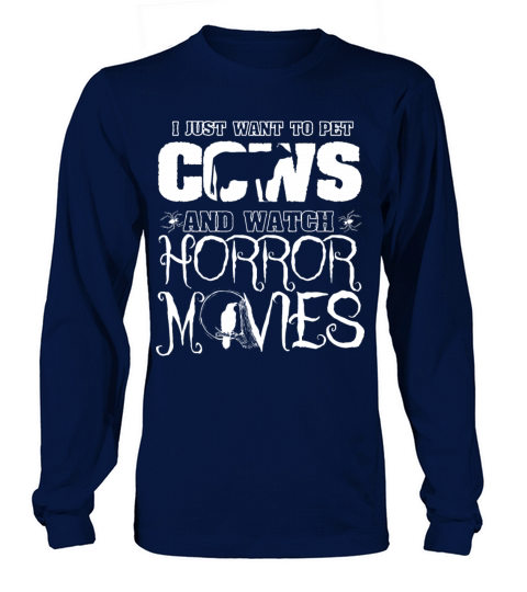 Halloween Pet Watch Horror Movies Cow Women's Long Sleeve