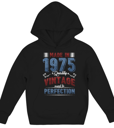 45 th Birthday Celebration Gift Made In 1975 Kids Hoodie