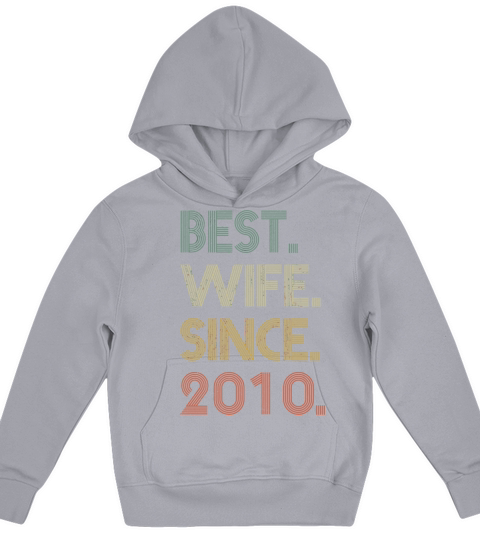 Best Wife Since 2010 Epic Matching 10Th Wedding An Kids Hoodie