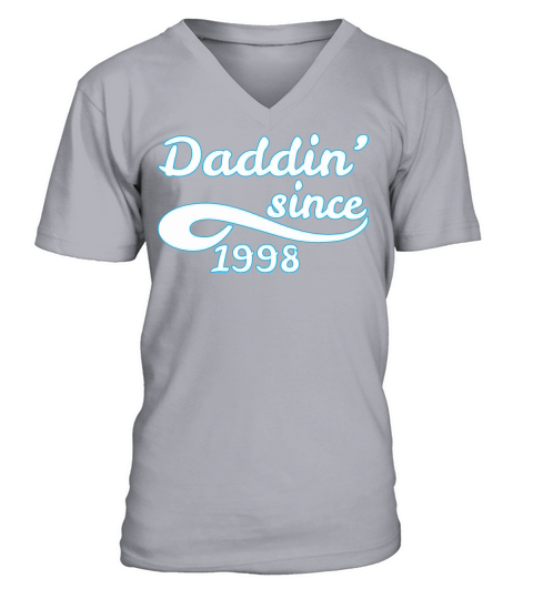 Daddin Since 1998 Happy Fathers Day Men's V-Neck T-shirt