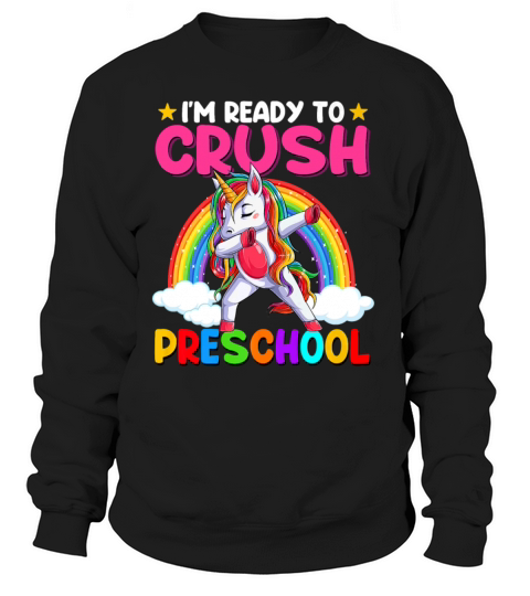 I m Ready To Crush Preschool Dabbing Unicorn Women's Sweatshirt