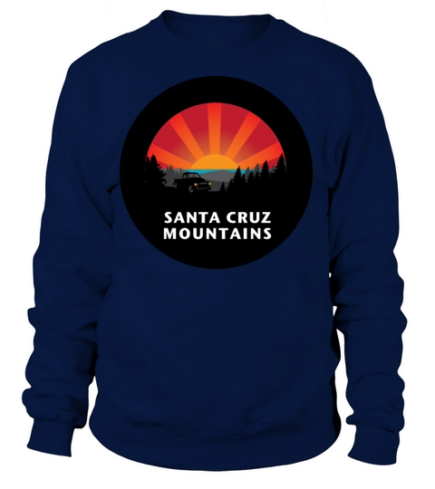 Santa Cruz Mountains Sunset Round Women's Sweatshirt
