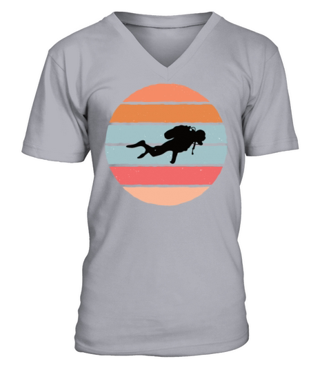 Divers Vintage, diving sea ocean boat diver Men's V-Neck T-shirt