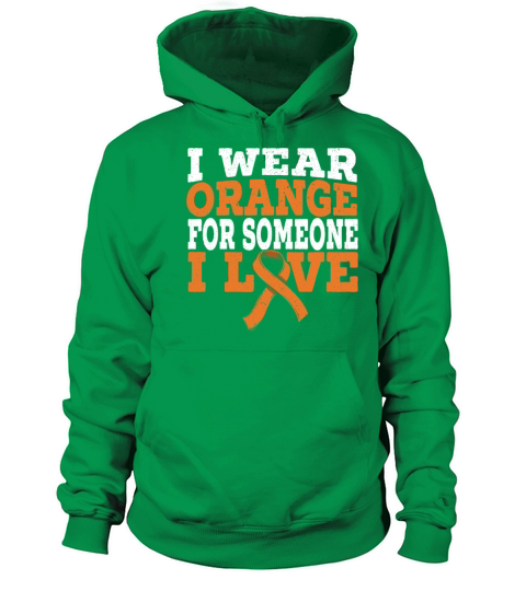 I Wear Orange For Someone I Love Leukemia Support Men's Hoodie